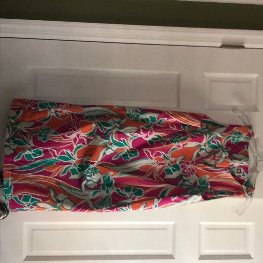 Midi patterned dress